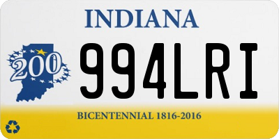 IN license plate 994LRI