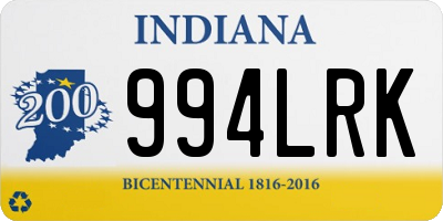 IN license plate 994LRK