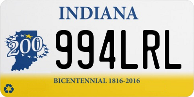 IN license plate 994LRL