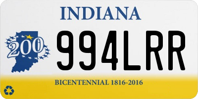 IN license plate 994LRR