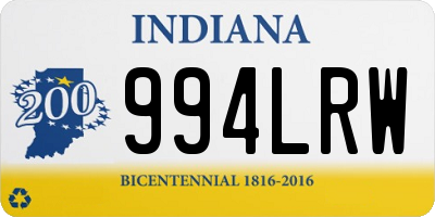 IN license plate 994LRW