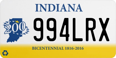 IN license plate 994LRX