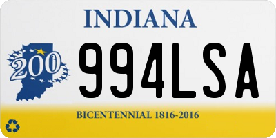 IN license plate 994LSA