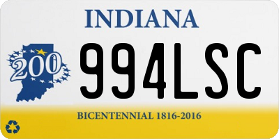 IN license plate 994LSC