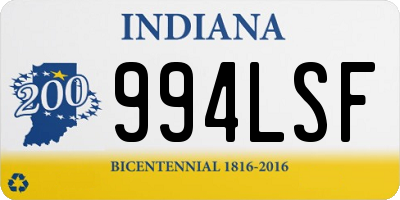 IN license plate 994LSF