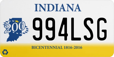 IN license plate 994LSG