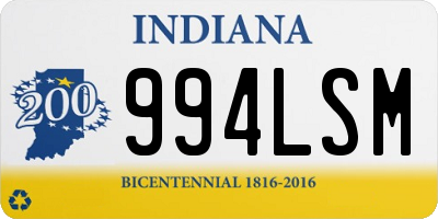 IN license plate 994LSM