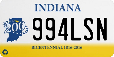 IN license plate 994LSN