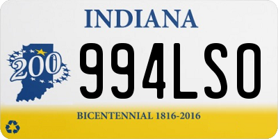 IN license plate 994LSO