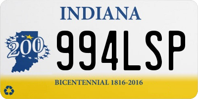 IN license plate 994LSP