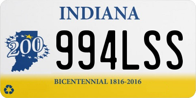 IN license plate 994LSS