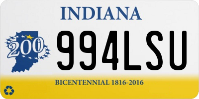 IN license plate 994LSU