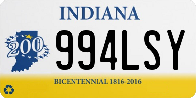 IN license plate 994LSY