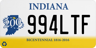 IN license plate 994LTF