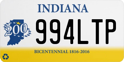 IN license plate 994LTP