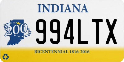 IN license plate 994LTX