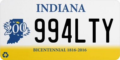 IN license plate 994LTY