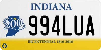 IN license plate 994LUA