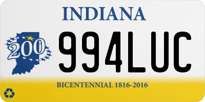 IN license plate 994LUC