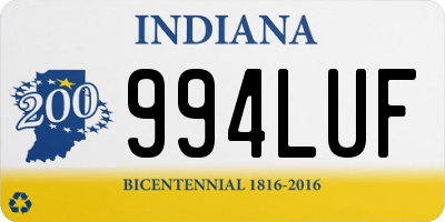 IN license plate 994LUF