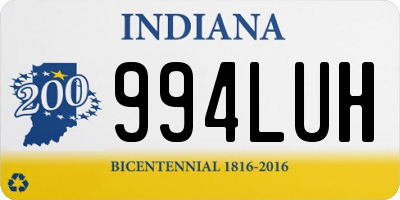 IN license plate 994LUH