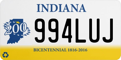 IN license plate 994LUJ