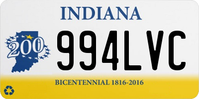 IN license plate 994LVC