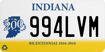 IN license plate 994LVM