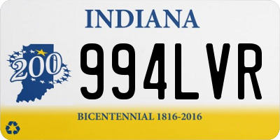 IN license plate 994LVR