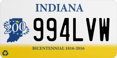 IN license plate 994LVW