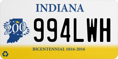 IN license plate 994LWH