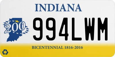 IN license plate 994LWM