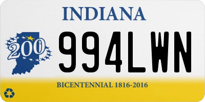 IN license plate 994LWN