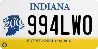 IN license plate 994LWO