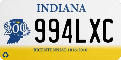 IN license plate 994LXC