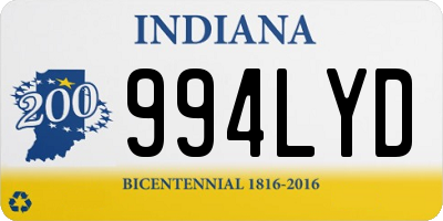 IN license plate 994LYD