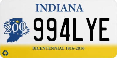 IN license plate 994LYE