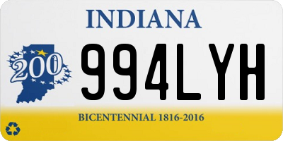 IN license plate 994LYH