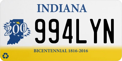 IN license plate 994LYN