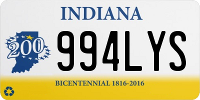 IN license plate 994LYS