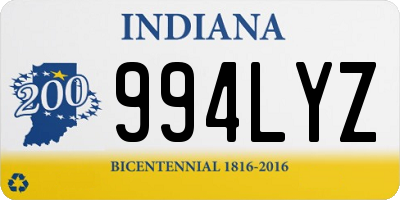 IN license plate 994LYZ