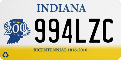 IN license plate 994LZC