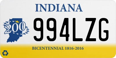 IN license plate 994LZG