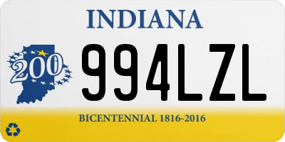 IN license plate 994LZL