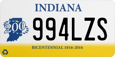 IN license plate 994LZS