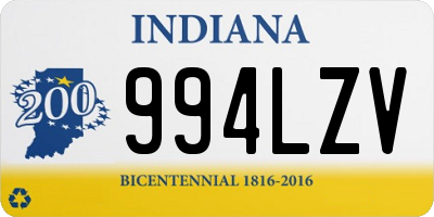 IN license plate 994LZV