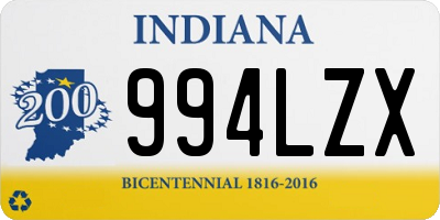 IN license plate 994LZX