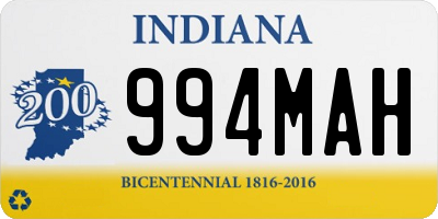 IN license plate 994MAH