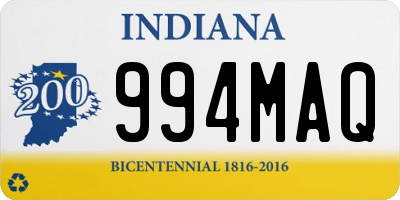 IN license plate 994MAQ