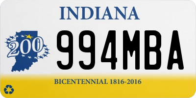 IN license plate 994MBA